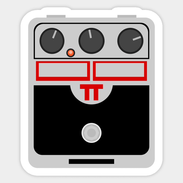 Fuzz Pie Pedal Sticker by d13design